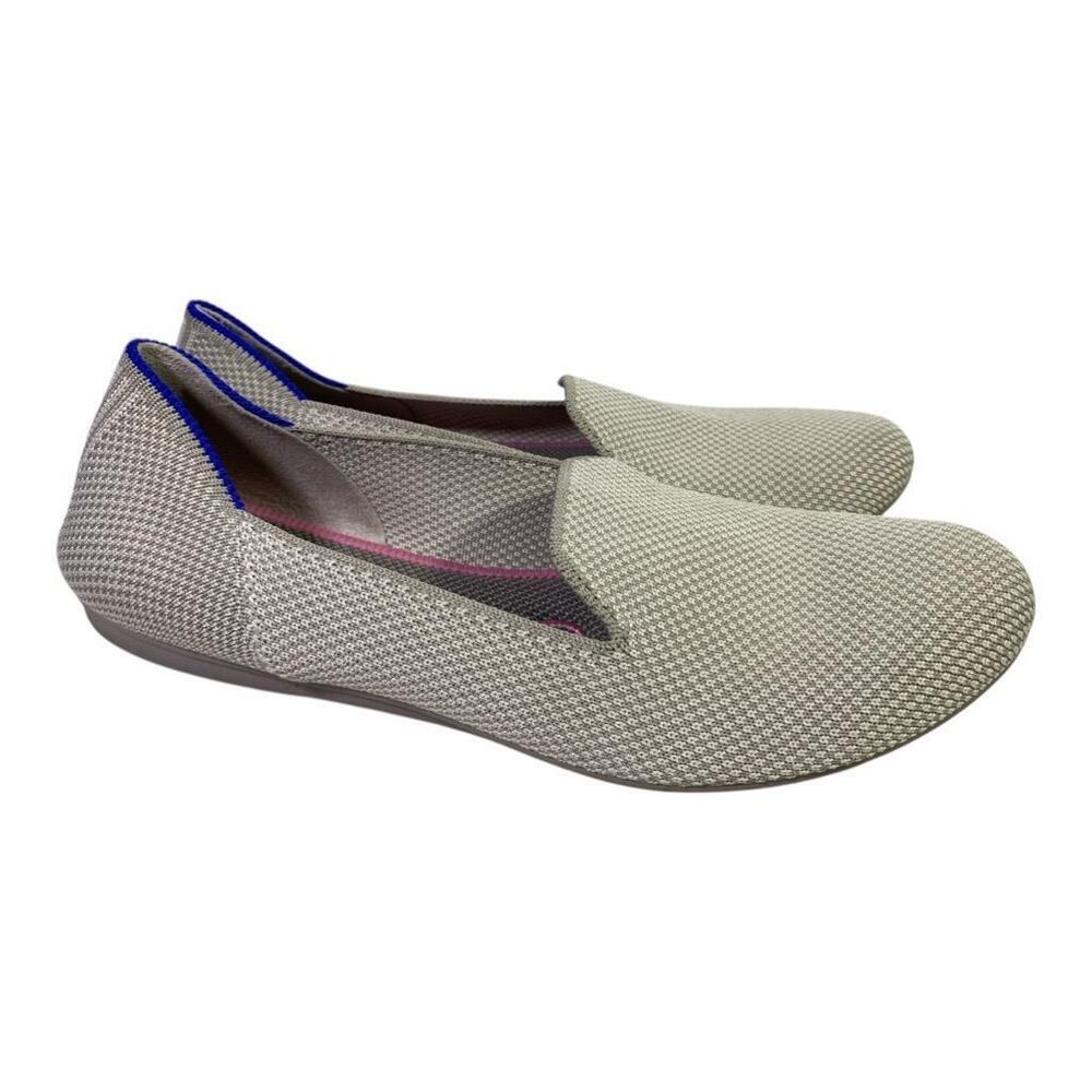 Rothy's The Loafer Linen Double Stitch Flat Women size 6
